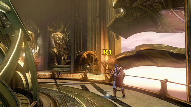 When you get out on the other side, the eyes of truth disappears - Walkthrough - Chapter 28: The Trial of Archimedes - God of War: Ascension - Game Guide and Walkthrough