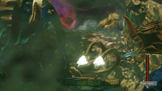 Beast will also attack you with two tentacles at once - Walkthrough - Chapter 30: Alectos Chamber - God of War: Ascension - Game Guide and Walkthrough