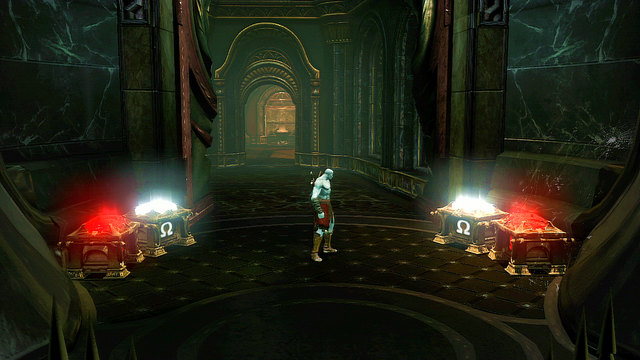 Make few steps back to go through broken gate - Gorgon Eyes and Phoenix Feathers (chapters 11, 14-16, 18) - Artifacts, Gorgon Eyes and Phoenix Feathers - God of War: Ascension - Game Guide and Walkthrough