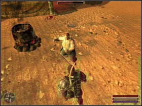 There is only way to persuade Fatman: to beat him - Mora Sul - Varant - Gothic 3 - Game Guide and Walkthrough