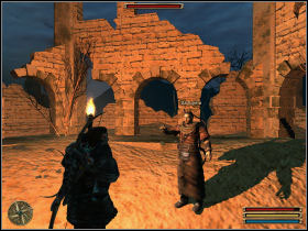 You can meet Sanuyem in the ruins - Mora Sul - Varant - Gothic 3 - Game Guide and Walkthrough