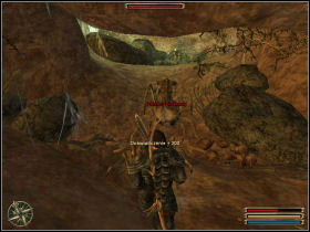 You have to go north from Bakaresh, find the cave infested with the crawlers, and kill all of them - Bakaresh - Varant - Gothic 3 - Game Guide and Walkthrough