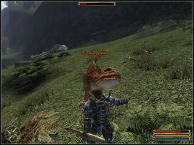 You have to go north from Nemora and kill three Snorting Monsters you can find there - Nemora - Myrtana - Gothic 3 - Game Guide and Walkthrough