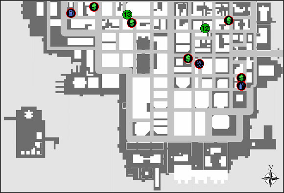 12 - The Basics - Hideouts, Scratch Cards, Stations and Shops - The Basics - Grand Theft Auto: Chinatown Wars - Game Guide and Walkthrough