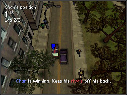 There is a race car parked in front of Chan's hideout - Main Missions 1-10 - Missions - Grand Theft Auto: Chinatown Wars - Game Guide and Walkthrough