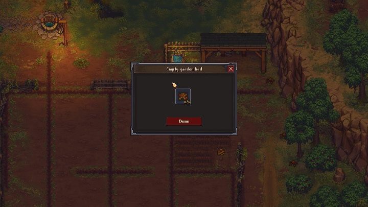 Your last task will be to purchase seeds from the farmer and planting them on the farm - How to create a farm in Graveyard Keeper? - Farming - Graveyard Keeper Game Guide