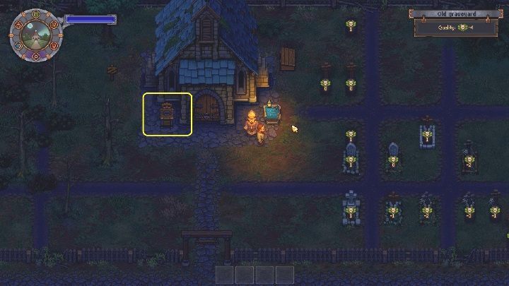 You can get the stamp in Royal services - near the church - How to get the Stamp in Graveyard Keeper? - Mission Tips - Graveyard Keeper Game Guide