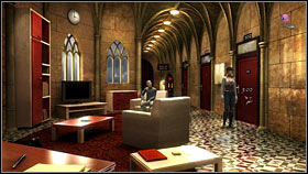 While passing through the 1st floor corridor, take some pink toilet paper from the table on the left - you will need it in just a moment (2 points) - Chapter 4 - p. 3 - Walkthrough - Gray Matter - Game Guide and Walkthrough