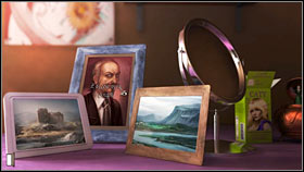 Take a look at the photos on the pink dresser by the bed (3 points) - Angela's father photo (5 points) and the sights beside (3 points) - Chapter 6 - p. 2 - Walkthrough - Gray Matter - Game Guide and Walkthrough