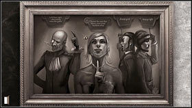 Use the button (5 points) and the room will drastically change its appearance (ant the information from the iron maiden will become clear - the door leading outside is marked with the Six of Diamonds) - Chapter 8 - p. 1 - Walkthrough - Gray Matter - Game Guide and Walkthrough