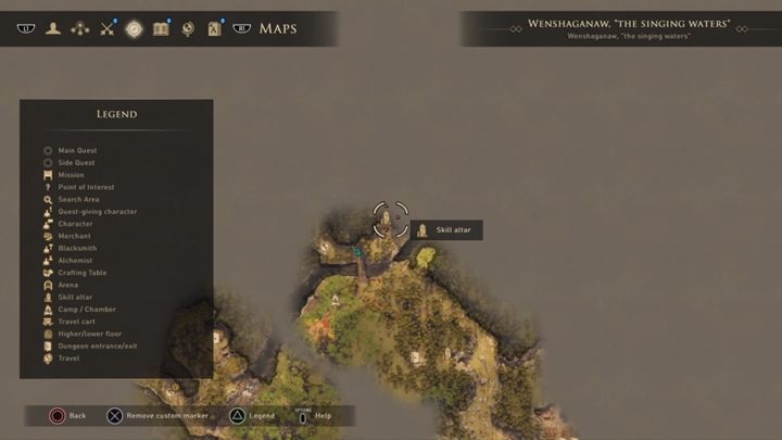 Comment: Northern part of the map, not far from the camp - GreedFall: Skill Altars - list of all - Secrets and additional activities - GreedFall Guide
