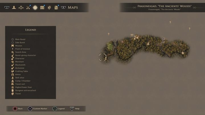 Comment: Frasoneigad, west part of the map - GreedFall: Skill Altars - list of all - Secrets and additional activities - GreedFall Guide