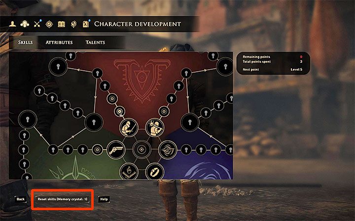 One of the rewards for defeating the first boss is a Memory Crystal - GreedFall: Character development - how to reset? - FAQ - GreedFall Guide