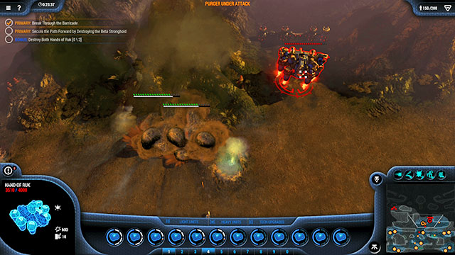 After you notice the Hand of Ruk attack it with all you have - Mission 14 - The Barricade - Goo campaign - Grey Goo - Game Guide and Walkthrough