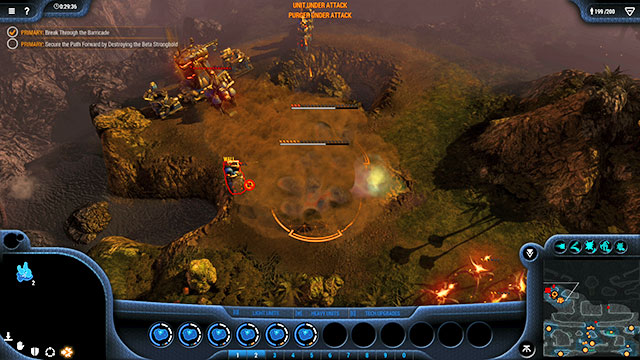 After you have destroyed both of the enemy bases, you reach the main enemy base - Mission 14 - The Barricade - Goo campaign - Grey Goo - Game Guide and Walkthrough