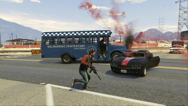 Steal the bus and do not batter it too much - GTA Online Heists: Heist 2, Prison Break - Heists (DLC) - GTA Online Guide