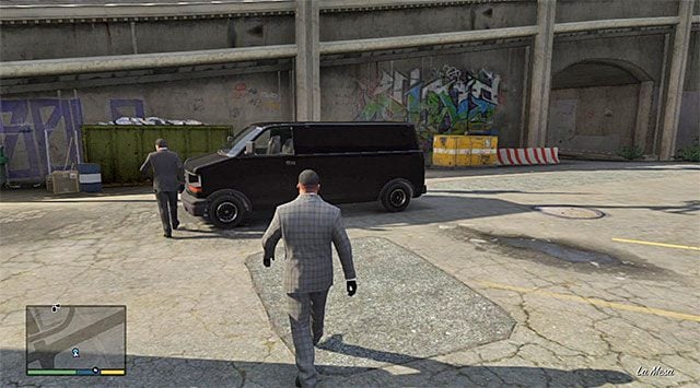 The van that you are going to use to get to the heist site - GTA 5: The Jewel Store Job, Loud variant walkthrough - Main missions - GTA 5 Guide
