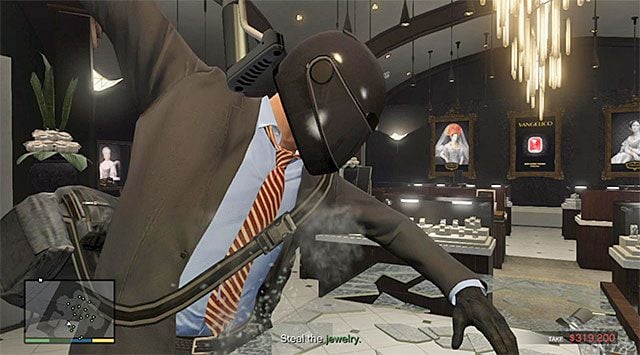 Keep picking the jewels from the display cases - GTA 5: The Jewel Store Job, Loud variant walkthrough - Main missions - GTA 5 Guide