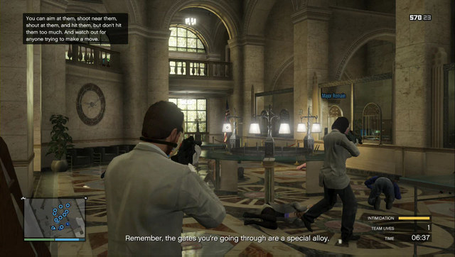 Watch the civilians, if they get too brave, they start the alarm - GTA Online: Heist 5: Pacific Standard - Heists (DLC) - GTA 5 Guide