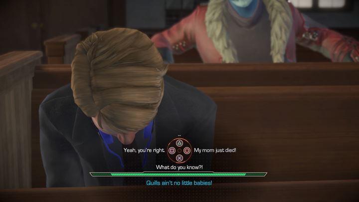 1 - Marvels Guardians of the Galaxy: Flashback - church scene - Marvels Guardians of the Galaxy: Episode 1 - Tangled Up in Blue - Marvels Guardians of the Galaxy: The Telltale Series Game Guide