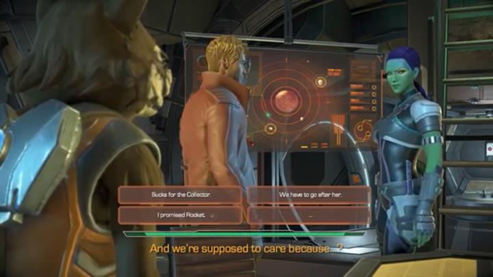After the conversation, you will arrive at the ship - Marvels Guardians of the Galaxy: Chapter 2 - Creatures of the Night - Marvels Guardians of the Galaxy: Episode 2 - Under Pressure - Marvels Guardians of the Galaxy: The Telltale Series Game Guide