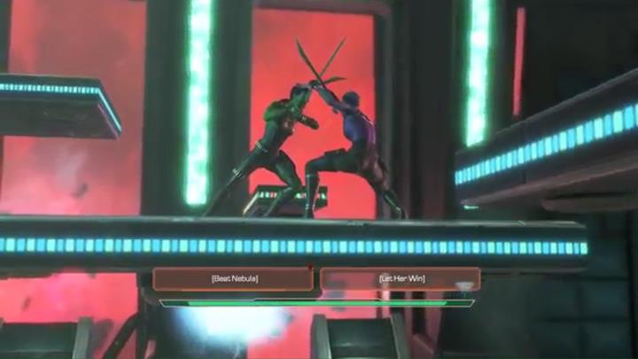 The second important choice occurs in the second chapter - Marvels Guardians of the Galaxy: Important choices More Than a Feeling - Marvels Guardians of the Galaxy: Episode 3 - More Than a Feeling - Marvels Guardians of the Galaxy: The Telltale Series Game Guide