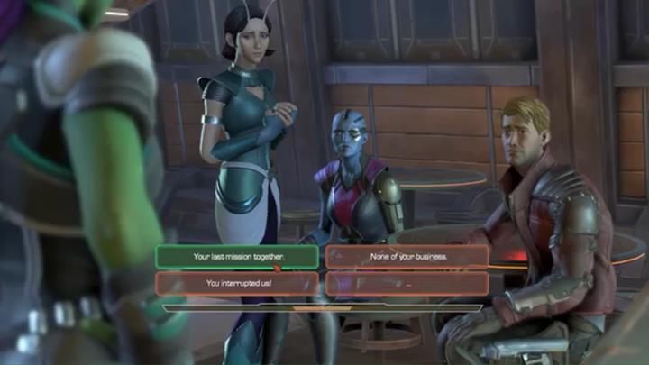 After you go to Kree temple press the right buttons in order to fight the enemies - Marvels Guardians of the Galaxy: Chapter 5 - Blood on the Tracks - Marvels Guardians of the Galaxy: Episode 3 - More Than a Feeling - Marvels Guardians of the Galaxy: The Telltale Series Game Guide