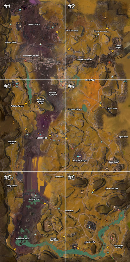 1 - Blazeridge Steppes - Maps - Guild Wars 2 - Game Guide and Walkthrough