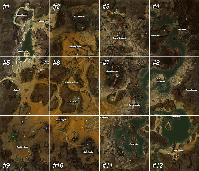 1 - Fireheart Rise - Maps - Guild Wars 2 - Game Guide and Walkthrough