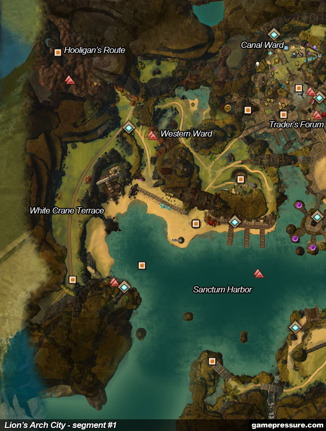 2 - Lion's Arch City - Maps - Guild Wars 2 - Game Guide and Walkthrough