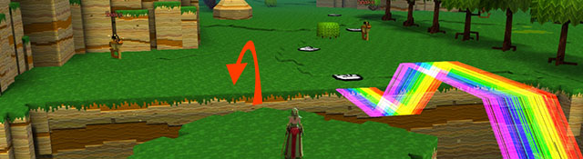 Hard to perform jump over the abyss - Checkpoint 4-Boss - World 1 - Zone 1 (Sunny Glade) - Guild Wars 2: Super Adventure Box - Game Guide and Walkthrough