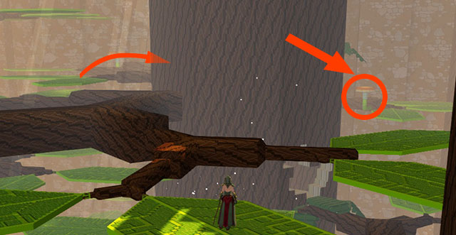 Right mushroom - Checkpoint 2-3 - World 1 - Zone 2 (Dark Woods) - Guild Wars 2: Super Adventure Box - Game Guide and Walkthrough