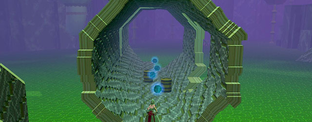 Baubles in lying tree trunk - Checkpoint 2-3 - World 1 - Zone 3 (Kingdom of Fungus) - Guild Wars 2: Super Adventure Box - Game Guide and Walkthrough