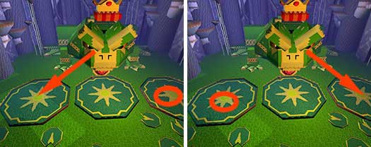 Running on right when boss attack right lily pad and vice versa - Boss attacks - World 1 - Zone 3: Fight with King Toad - Guild Wars 2: Super Adventure Box - Game Guide and Walkthrough