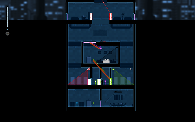 Jump down and connect both of the Circuit Boxes - #16 - Mayfield: The Room - Walkthrough - Gunpoint - Game Guide and Walkthrough