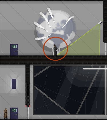 He will attack as soon as you get on the next floor - #19 - Gessler: Come and fucking get me (The End) - Walkthrough - Gunpoint - Game Guide and Walkthrough