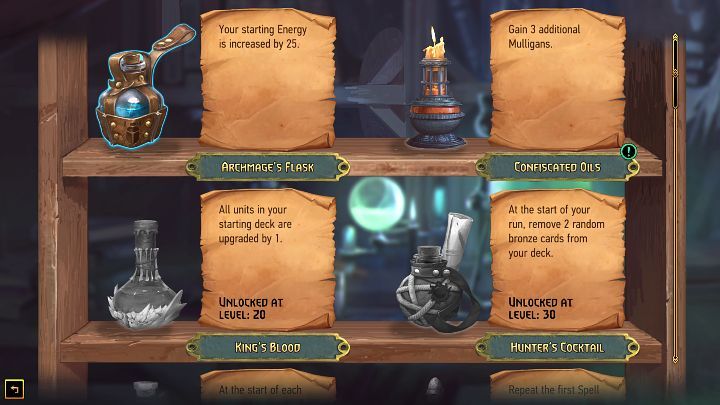 Interact with the Alchemy Station to view all available potions that can be utilized during expeditions in Gwent: Rogue Mage - Gwent Rogue Mage: Laboratory - Basics - Gwent Rogue Mage Guide