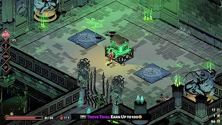 You can be rewarded with obols for completing the challenges of Infernal Troves - Hades: Charons Obol, Nectar and Darkness - Basics - Hades Guide