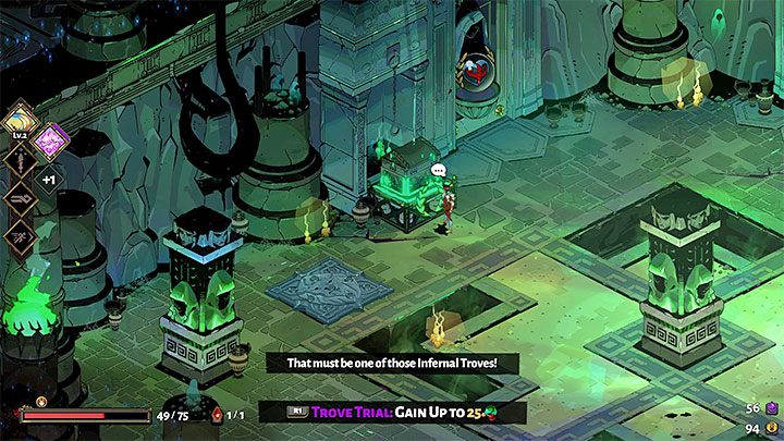 You can be rewarded with Gemstones for completing the challenges of Infernal Troves - Hades: Charons Obol, Nectar and Darkness - Basics - Hades Guide