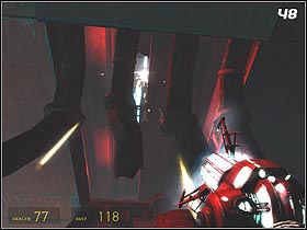 There are three cables before you (#47) that are out of power - Direct Intervention | Walkthrough - Walkthrough - Half-Life 2: Episode One Game Guide & Walkthrough