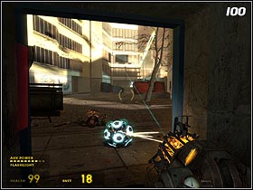 Go back to Alyx and use the staircase - Urban Flight | Walkthrough - Walkthrough - Half-Life 2: Episode One Game Guide & Walkthrough