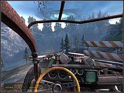 Then turn left and drive under a fallen tree - Under the radar p. III - Walkthrough - Half-Life 2: Episode Two Game Guide & Walkthrough