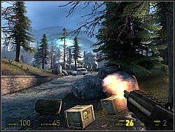 Then walk up the hill and get inside the building - Under the radar p. III - Walkthrough - Half-Life 2: Episode Two Game Guide & Walkthrough