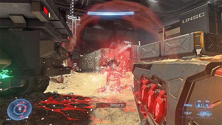 In the hangar, in addition to "regular" weapons and grenades, you will also find heavy weapons and even the Warthog vehicle with a machine gun - Halo Infinite: House of Reckoning - walkthrough - Main missions - Halo Infinite Guide