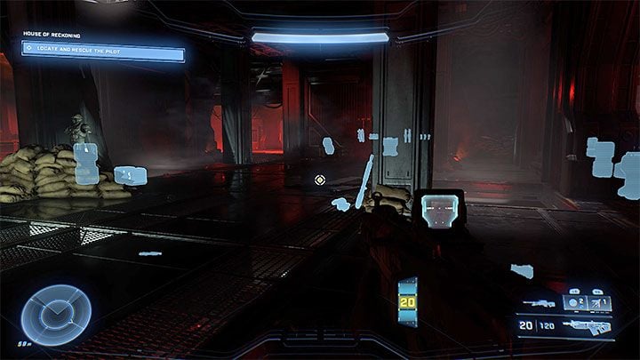 If Jega 'Rdomnai gets dangerously close to you, use the grappleshot to quickly move away - Halo Infinite: House of Reckoning - walkthrough - Main missions - Halo Infinite Guide