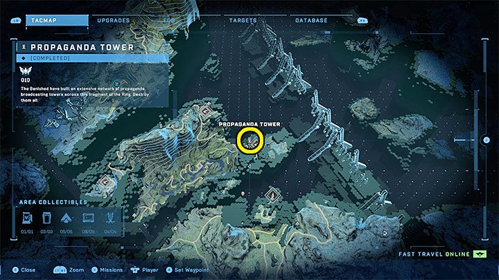 The tower is next to the eastern AA gun - Halo Infinite: Propaganda towers (Graveyards) - Graveyards - Halo Infinite Guide