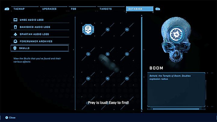 Th skull doubles the explosion radius - Halo Infinite: Boom, 1st skull (Warship Gbraakon) - location, where to find? - Skulls - Halo Infinite Guide