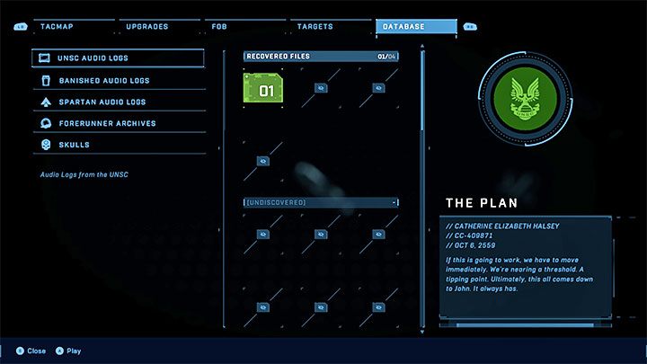 This one isn't a secret, as it finds your way to your inventory right after beginning a new game - Halo Infinite: Banished Warship Gbraakon (Ringfall) - collectibles, Skulls, Audio Logs - Ringfall - Halo Infinite Guide