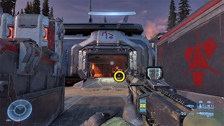 The recording is inside the east building located in the base - Halo Infinite: Redoubt of Sundering (Connections) - colectibles, Spartan Cores, Audio Logs - Contacts - Halo Infinite Guide