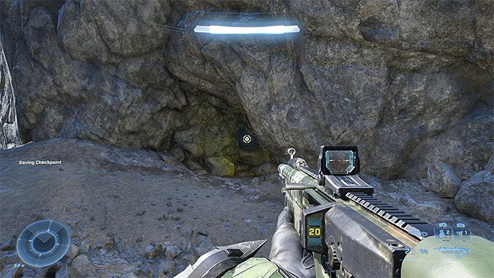 This secret forces you to go outside of the Forge's boundaries - Halo Infinite: Forge of Teash (Connections) - collectibles, Spartan Cores, Audio Logs - Contacts - Halo Infinite Guide